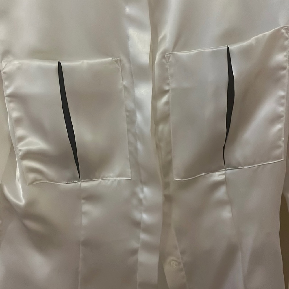 Koel Size Small. Polyester Button Down Blouse. Bl… - image 2